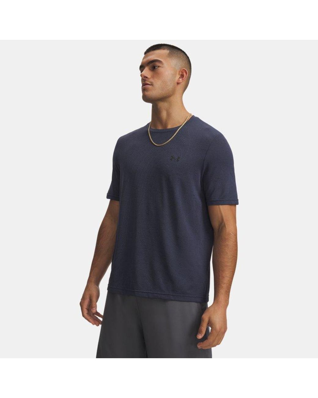 Under Armour Blue Vanish Seamless Short Sleeve Downpour Ultimate for men