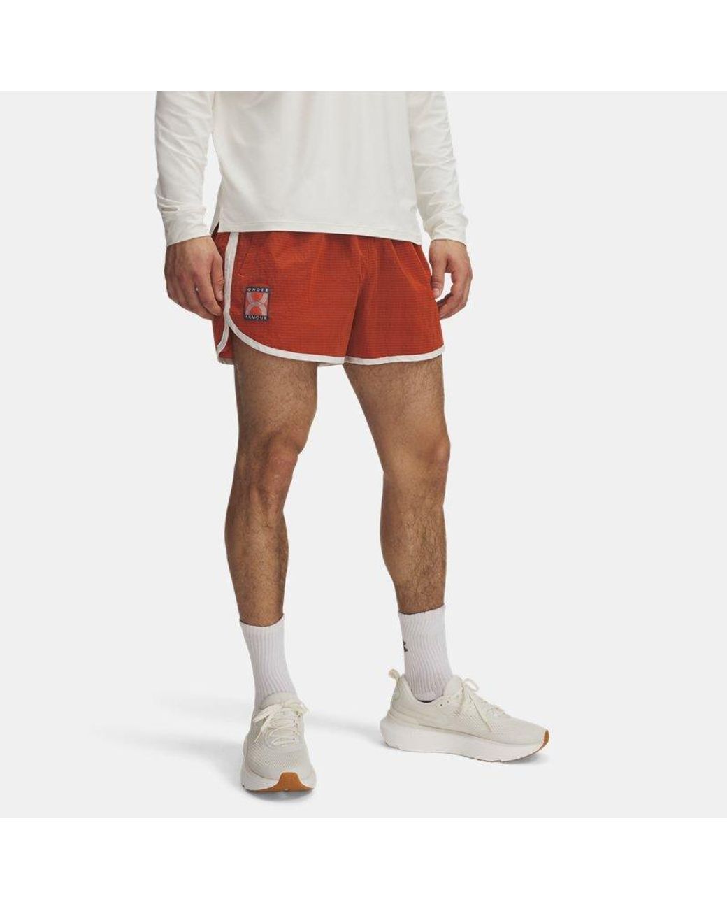 Under Armour Red Run 96 3" Shorts Fire Quartz for men