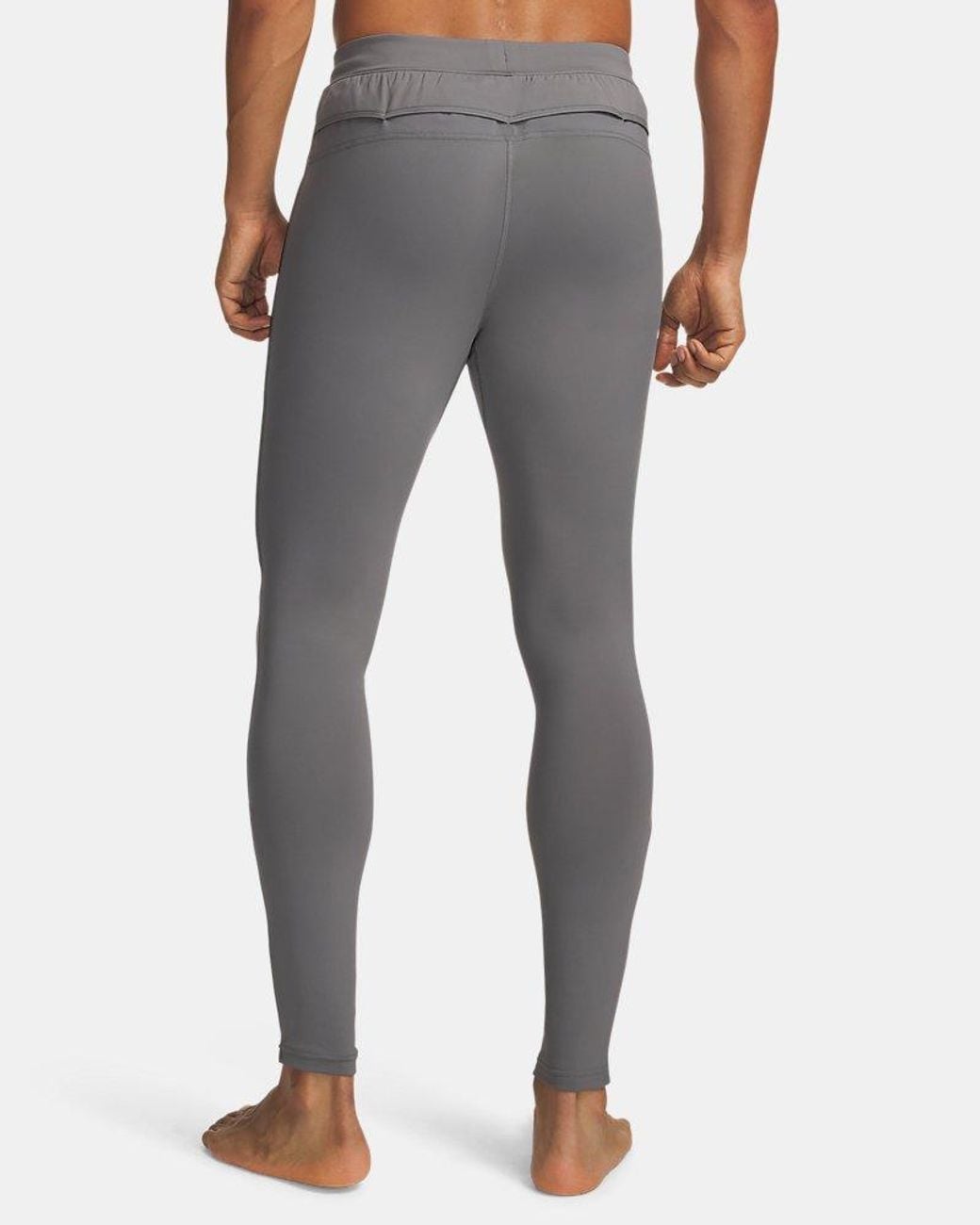 Under Armour Gray Velociti Cold Weather Tights Clay Reflective for men