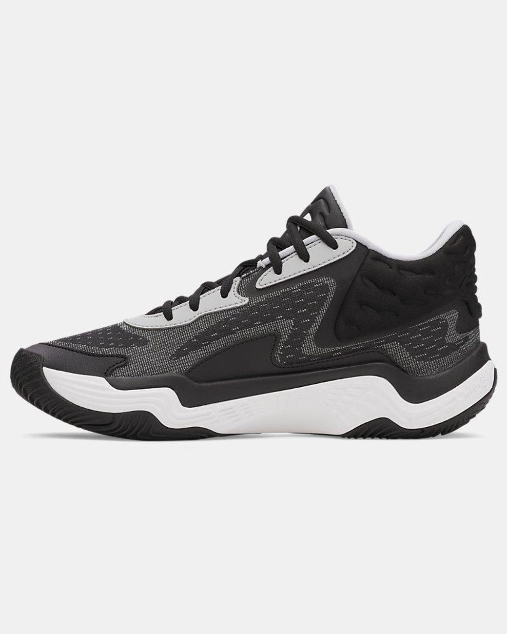 Under Armour Black Spawn 7 Mid Basketball Shoes Mod