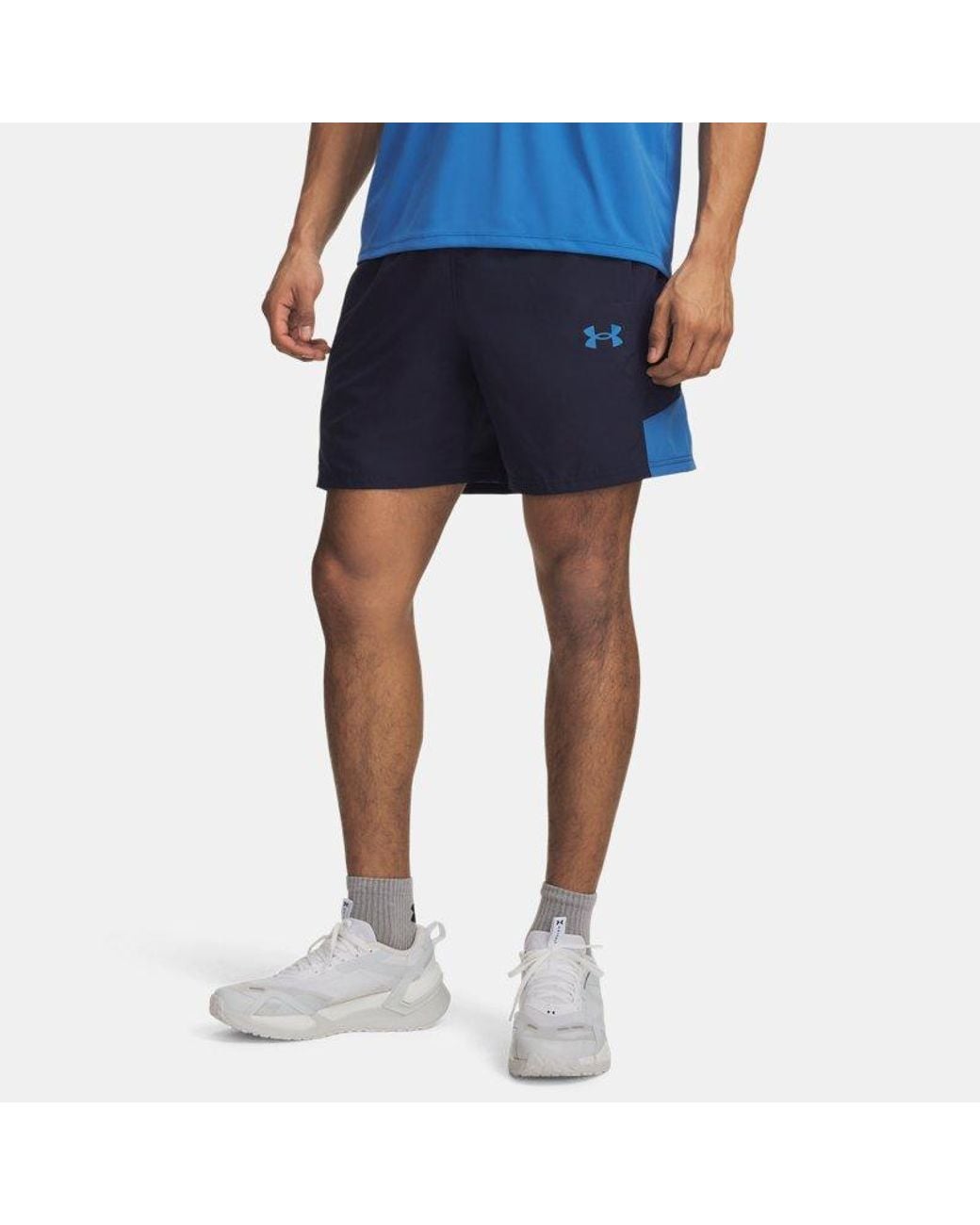 Under Armour Blue Tech Utility Shorts Midnight Aegean Aegean for men