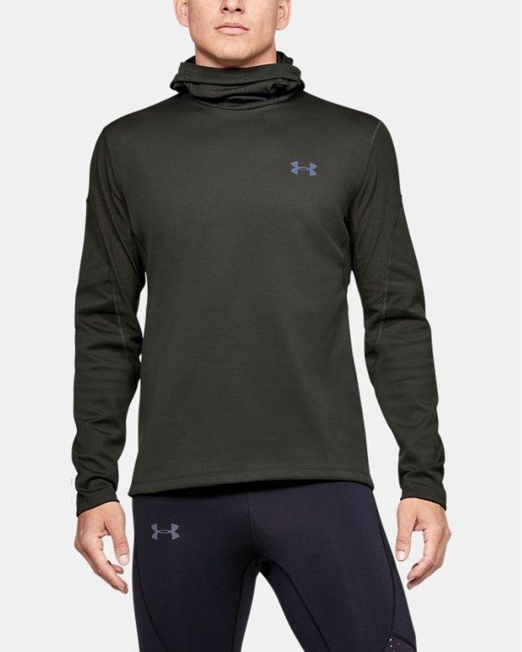 Under Armour Men's Ua Qualifier Coldgear® Balaclava Hoodie in Green for