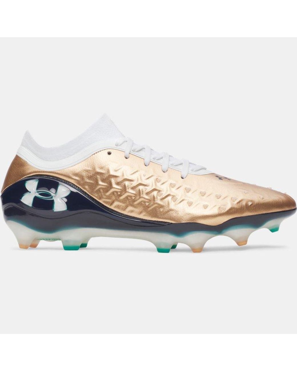 Under Armour Blue Magnetico Elite 6 Rcs Fg Soccer Cleats Metallic Copper Ore for men