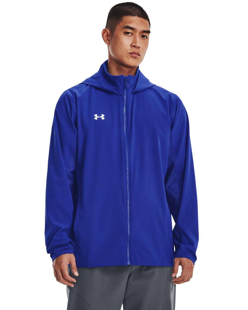 Under Armour Ua Squad 3.0 Warm up Full zip Jacket in Blue for Men