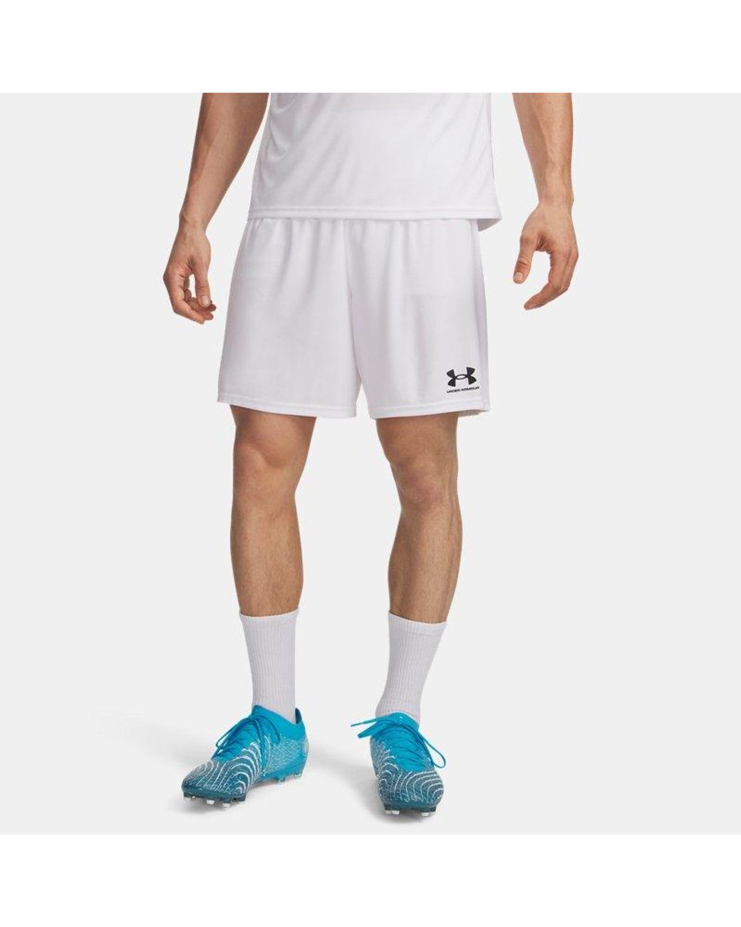 Under Armour White Challenger Core 7.5" Shorts for men