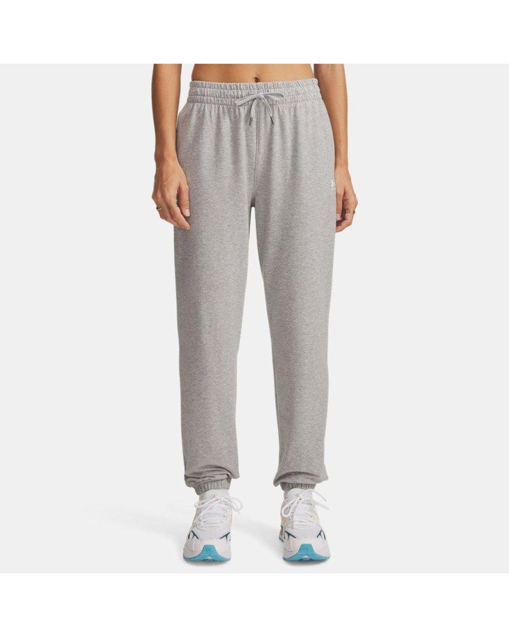 Under Armour Gray Sport Terry Joggers Mod Light Heather