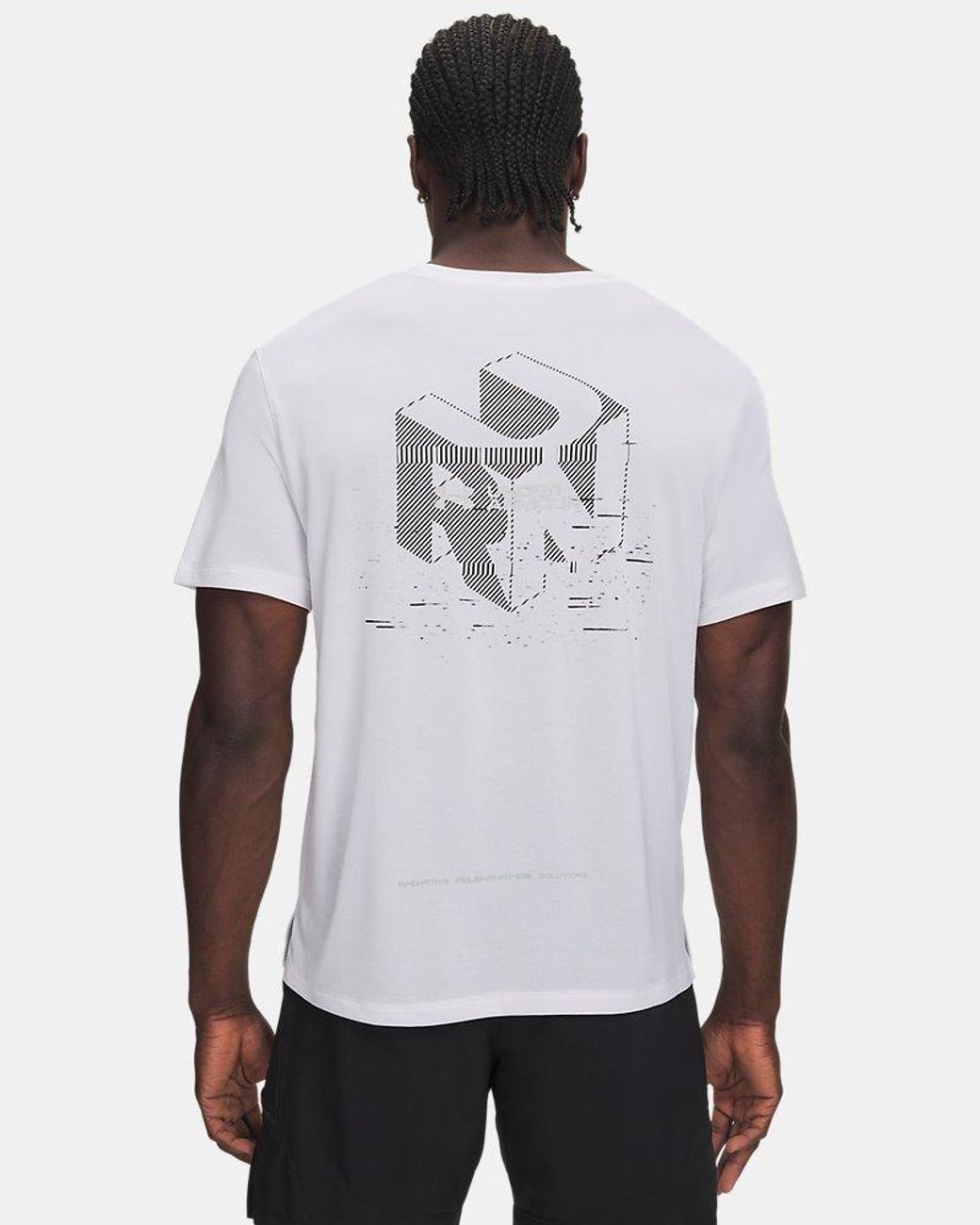 Under Armour White Velociti Run Cube Short Sleeve Reflective for men