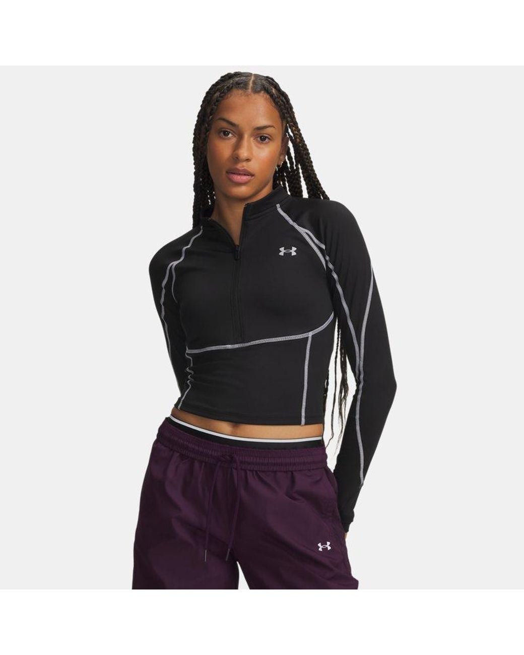 Under Armour Black Coldgear Neolast ½ Zip Ultimate Reflective