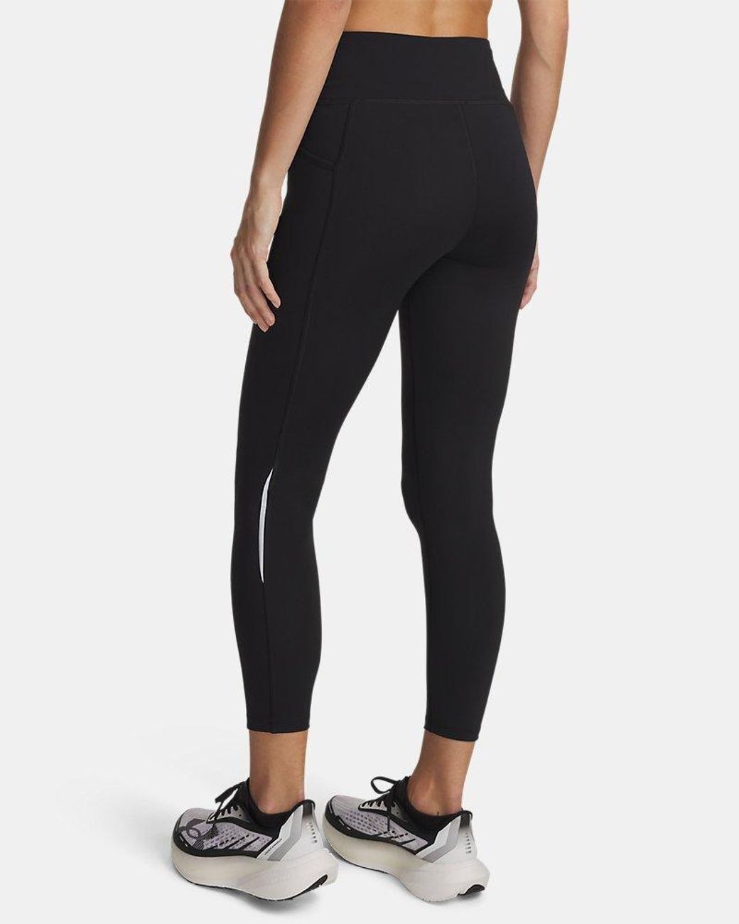 Under Armour Black Velociti Ankle Tights Reflective