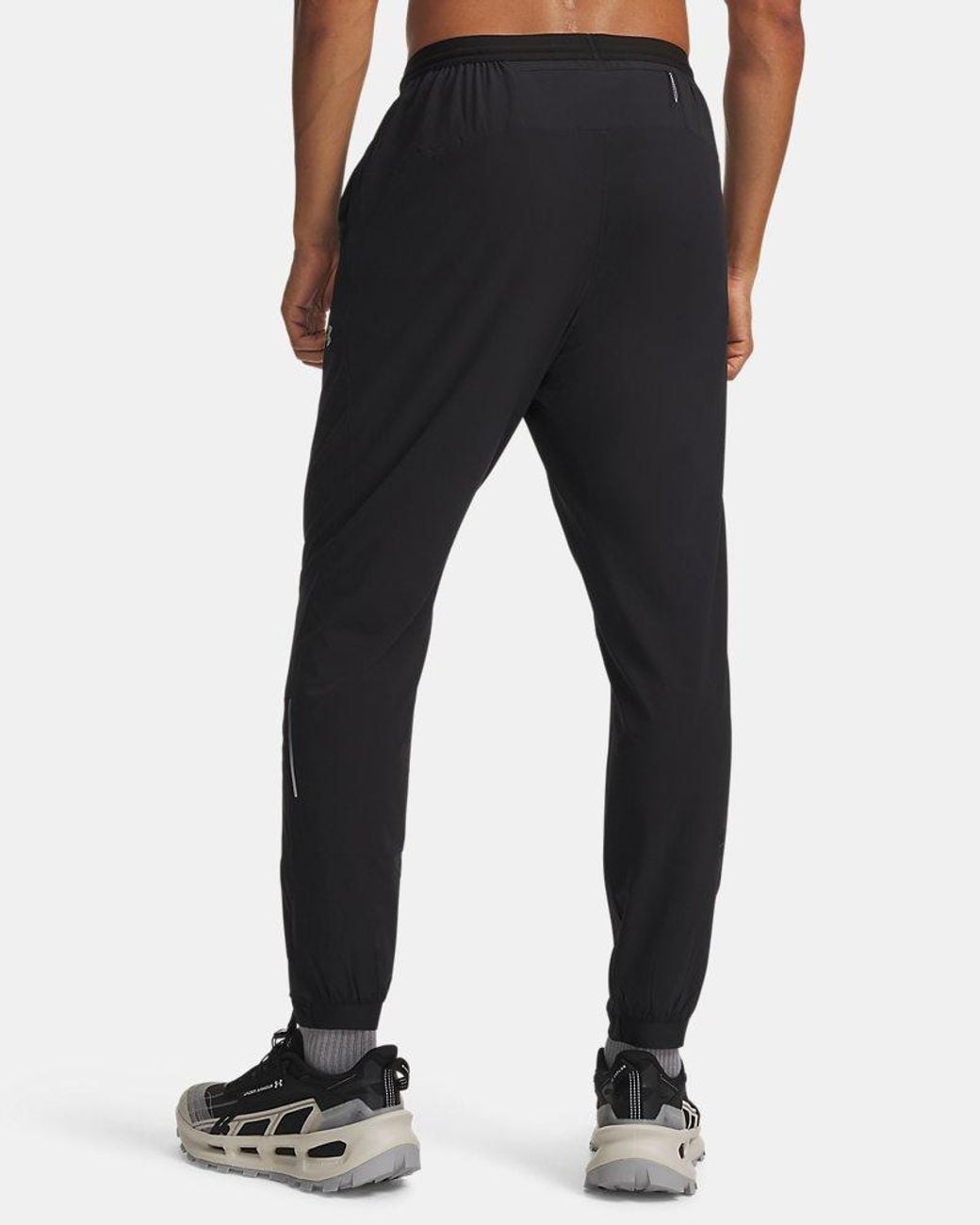 Under Armour Black Explor Trail Run Pants Titanium for men