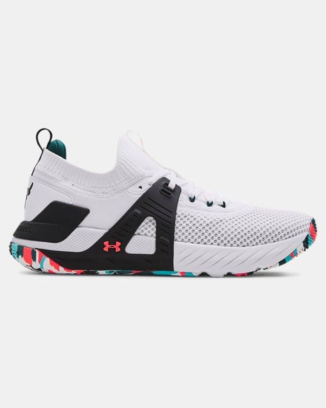 Under Armour Ua Project Rock 4 Marble Training Shoes in White for Men