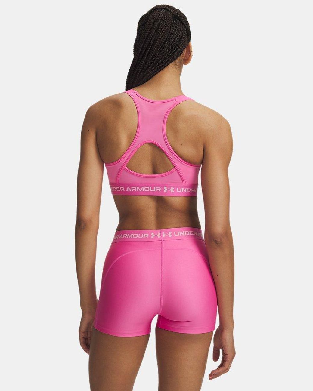 Under Armour Pink Heatgear® Crossback High Sports Bra
