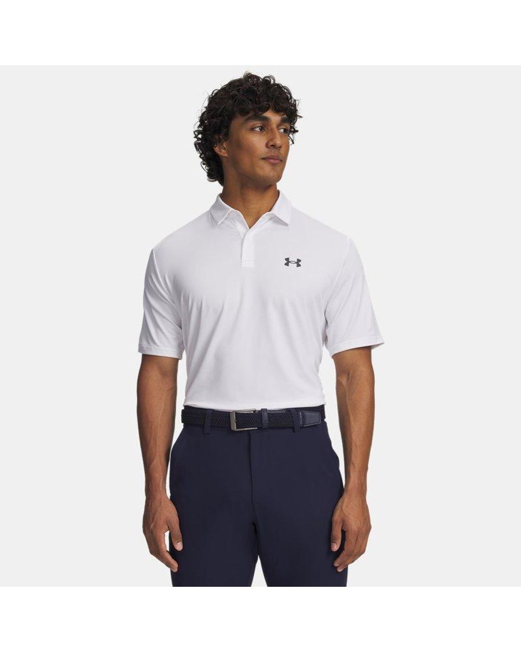Under Armour White Matchplay Polo Pitch for men