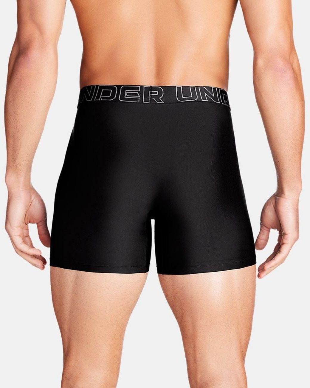 Under Armour Black Performance Tech Solid Boxer Shorts - 6in for men