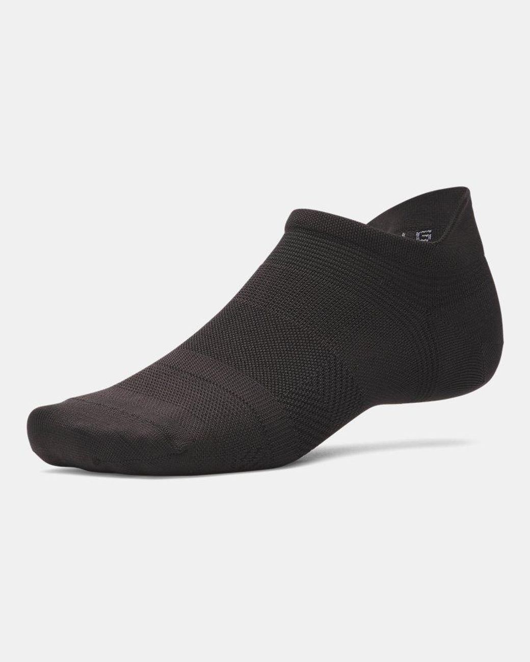 Under Armour Red Armourdry Run Lite 3-Pack No Show Tab Socks Stone Racer Reflective