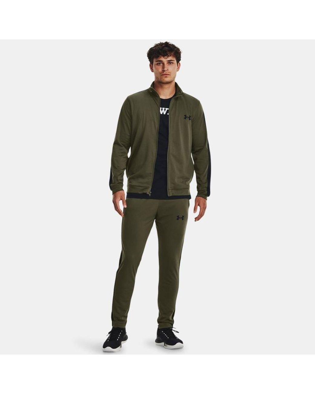 Under Armour Green Rival Knit Tracksuit Marine Od for men
