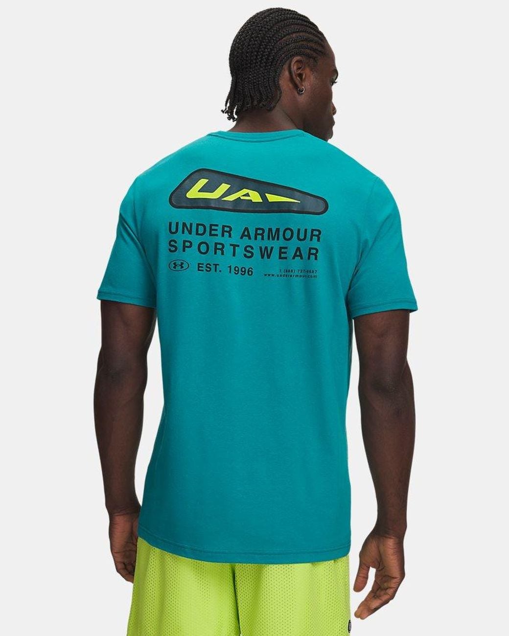 Under Armour Blue Scorpio Short Sleeve Coastal Citrine for men