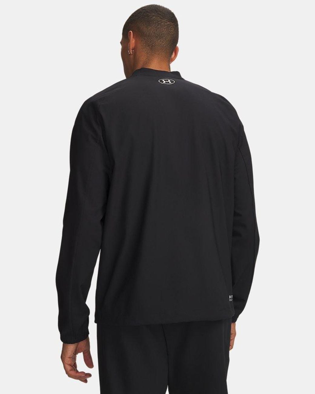 Under Armour Black Challenger Elite Storm Shell Jacket Chrome for men