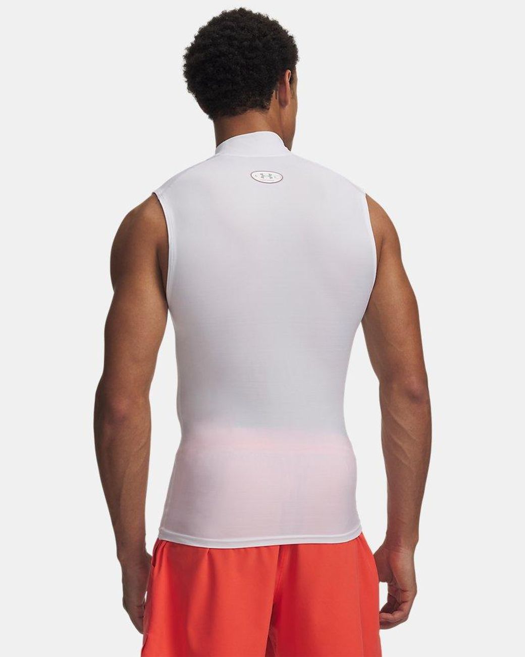 Under Armour Red Heatgear Elite Sleeveless Mock Reflective for men