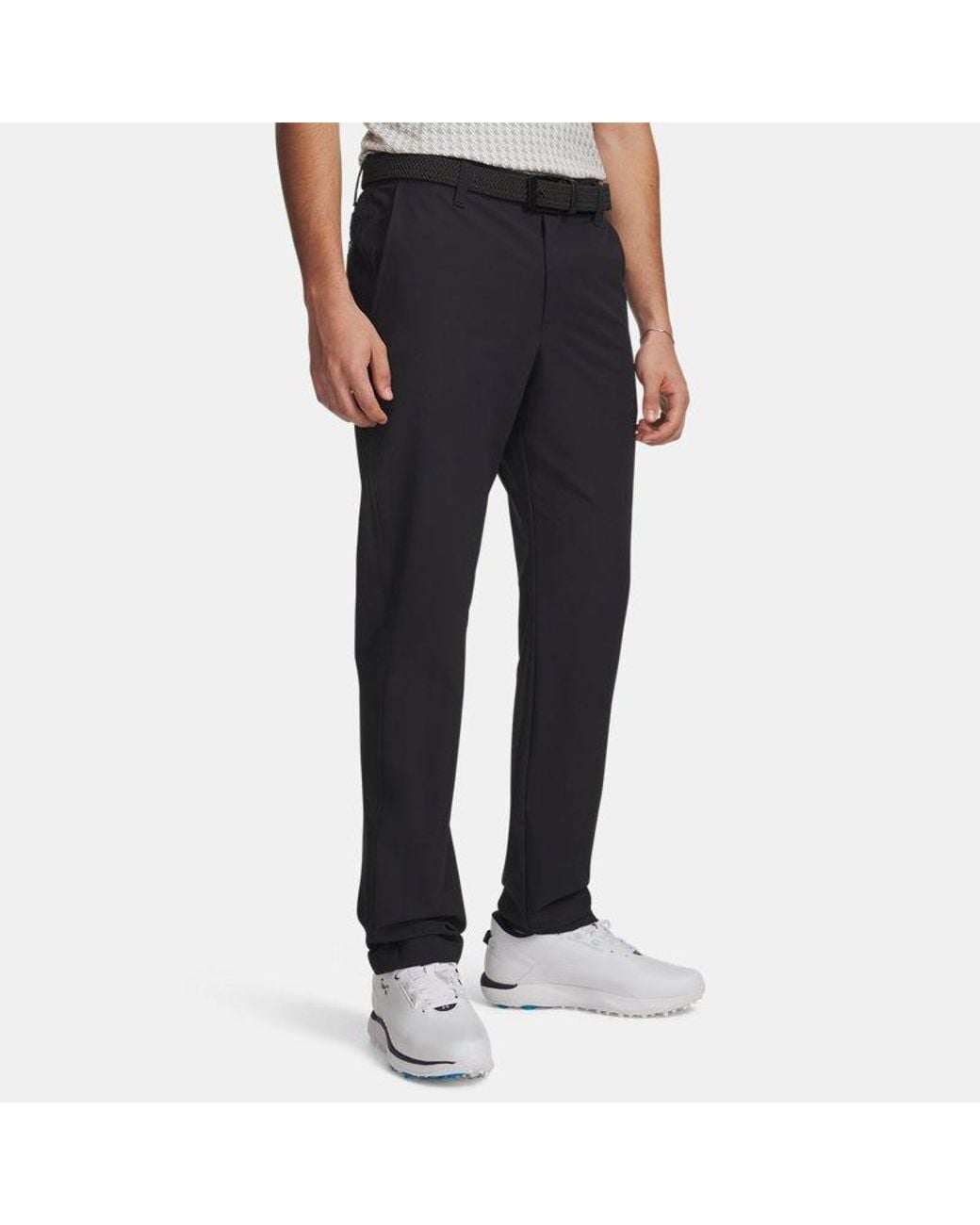 Under Armour Black Drive Tapered Pants Steel Medium Heather Halo for men