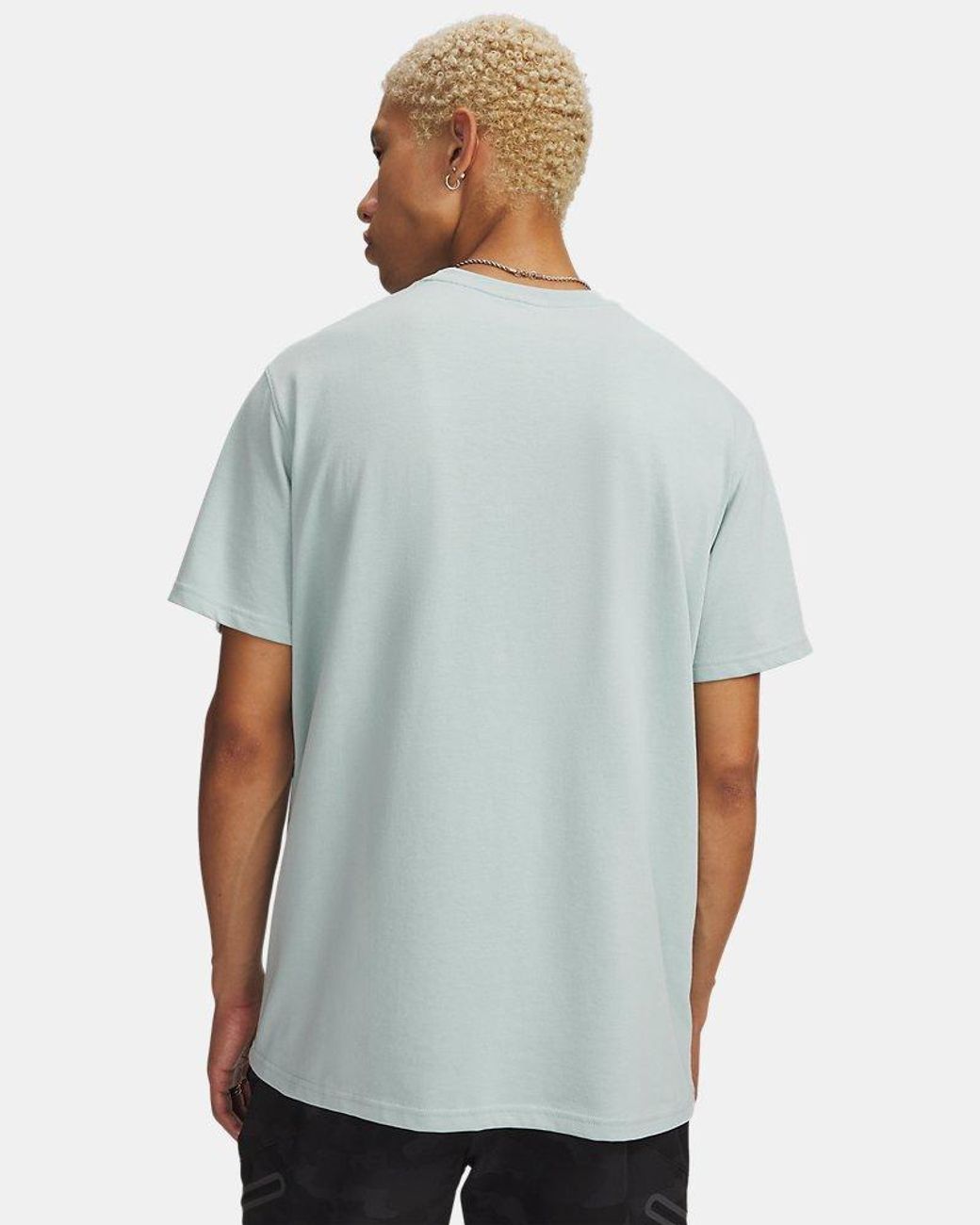 Under Armour Blue Heavyweight Armour Label Short Sleeve Enamel for men