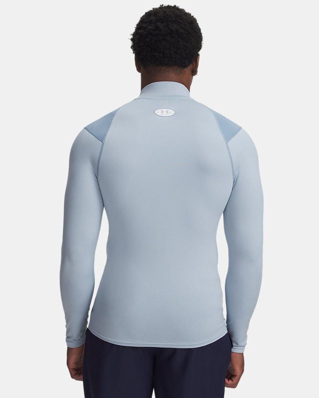 Under Armour Blue Coldgear Neolast Compression Mock Long Sleeve Fog Wind Reflective for men