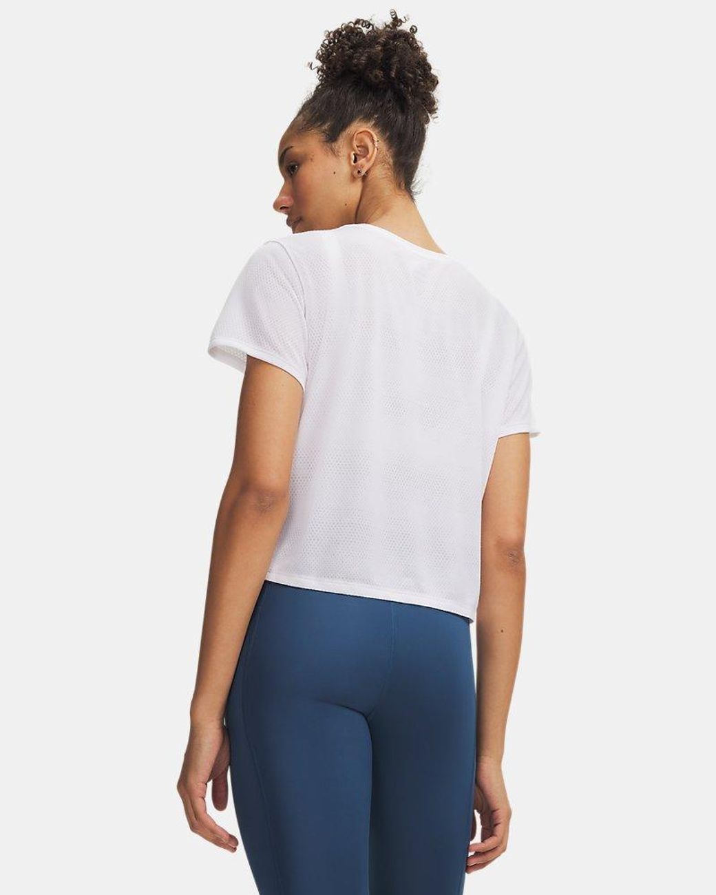 Under Armour White Velociti Short Sleeve Reflective