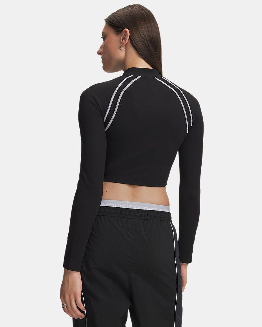 Under Armour Black Ua Motion Mock Long Sleeve