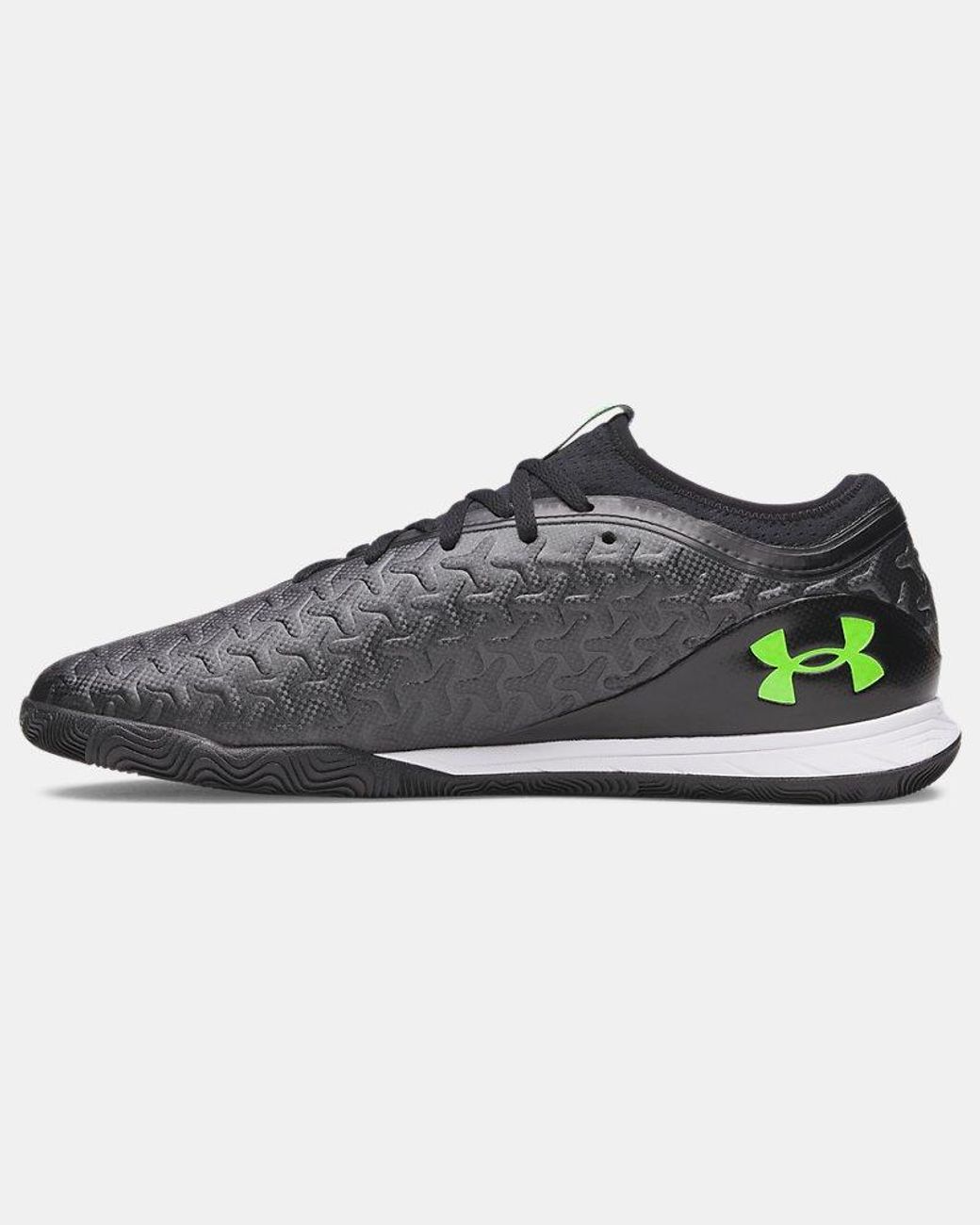 Under Armour Black Magnetico Select 6 Indoor Soccer Shoes Metallic Hyper