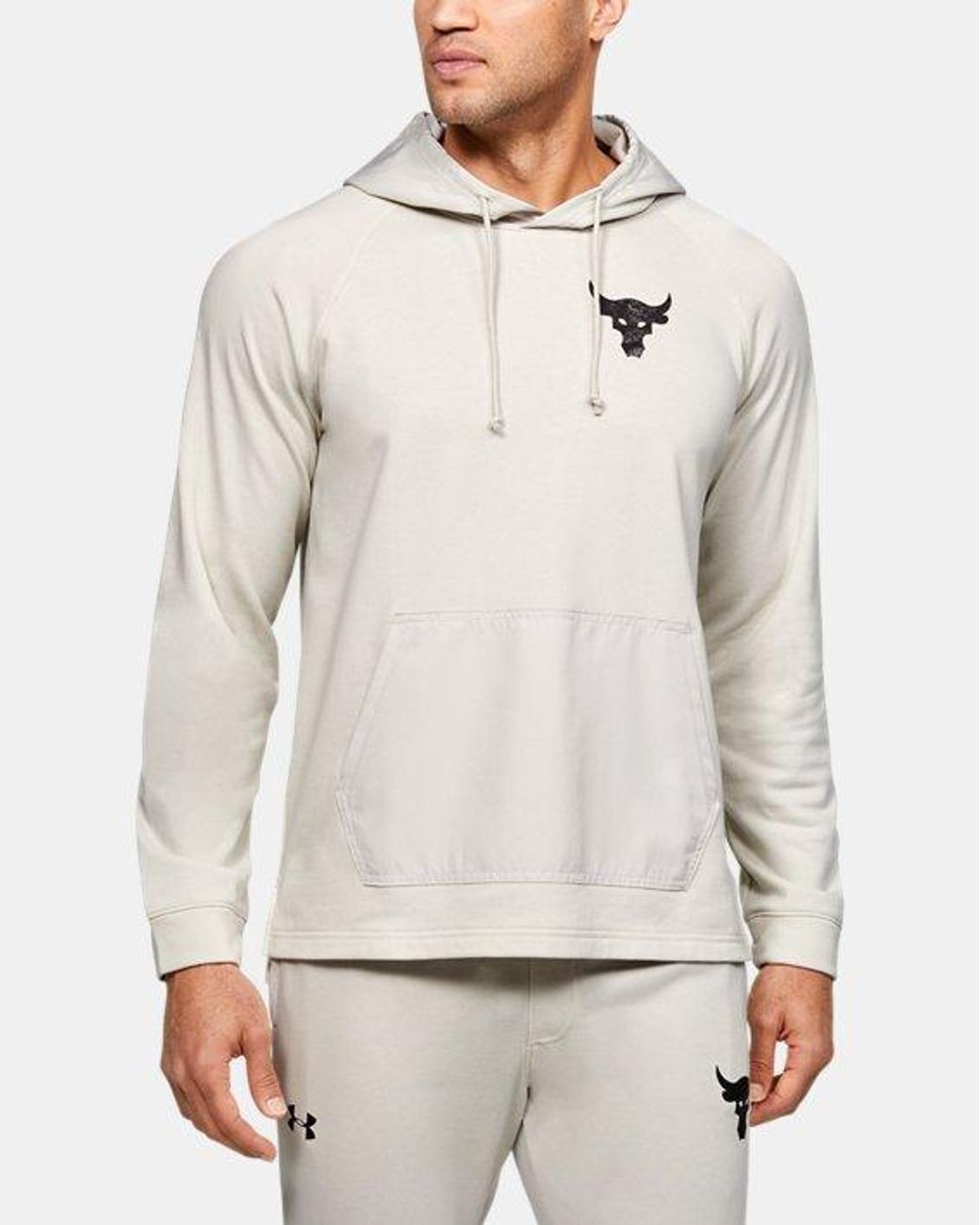 Under Armour Project Rock Snake Graphic Terry Fleece Hoodie in White for Men  | Lyst
