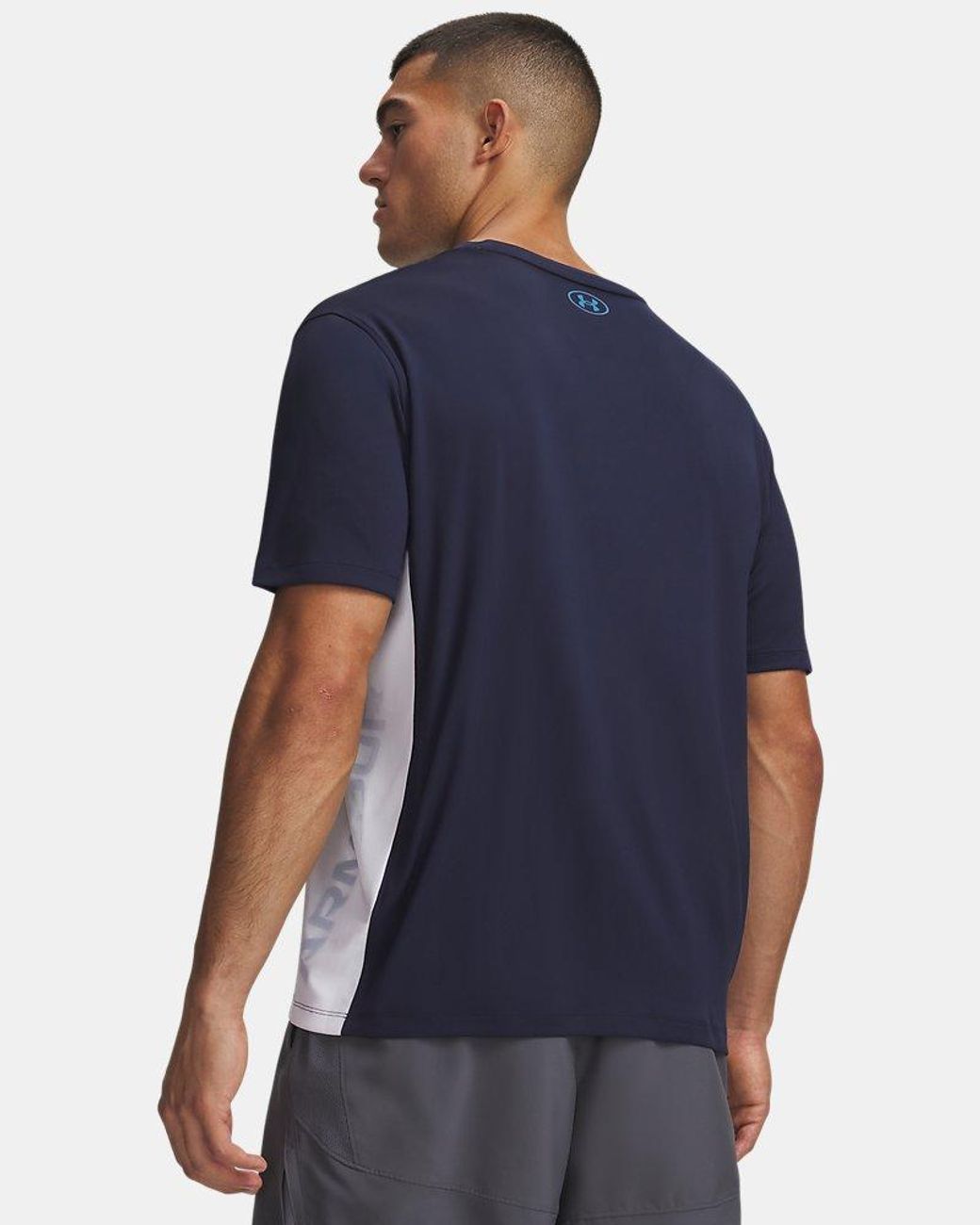 Under Armour Blue Tech Utility Short Sleeve Midnight Aegean for men