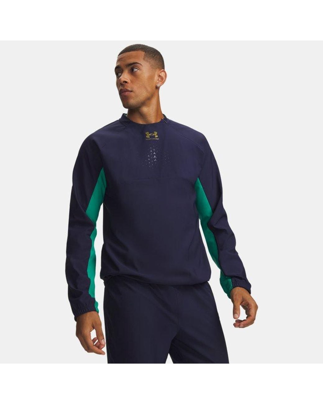 Under Armour Blue Challenger Elite Storm Shell Jacket Midnight Geode Copper Chrome for men