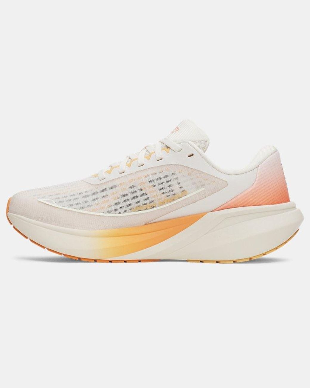 Under Armour White Velociti Pace Running Shoes Stone Dusty Coral Metallic Buff