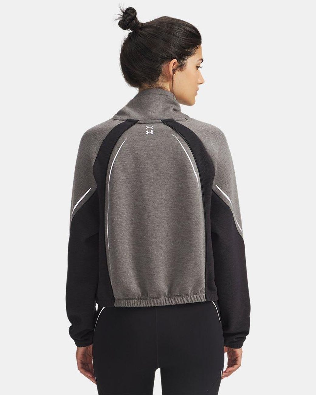 Under Armour Gray Hb Cold Weather Long Sleeve Mock Reflective