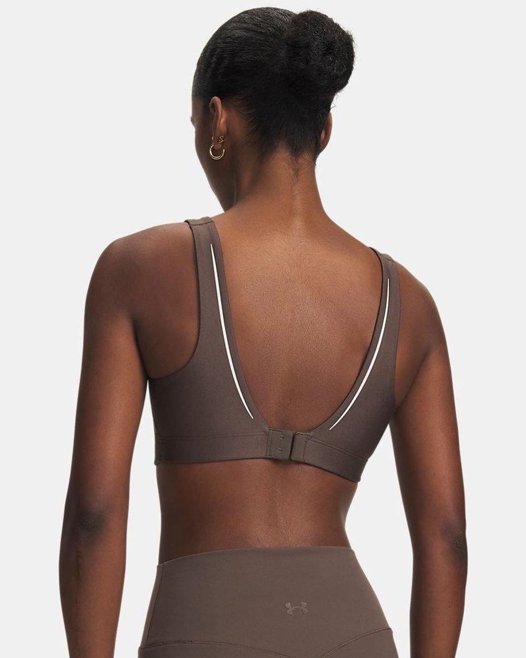 Under Armour Brown Ua Infinity Mid Novelty Sports Bra