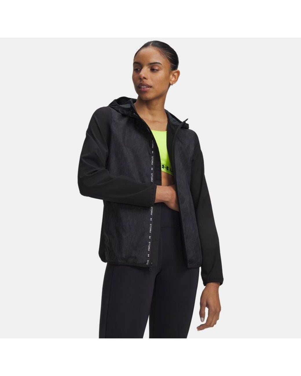 Under Armour Black Velociti Cold Weather Storm Jacket Ultimate Reflective