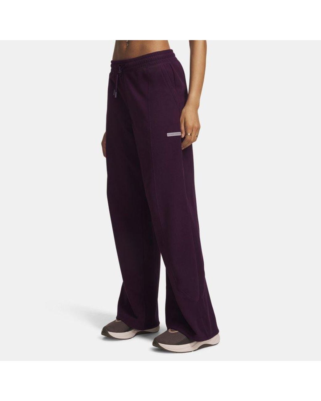 Under Armour Purple Performance Fleece Pants Echo Echo