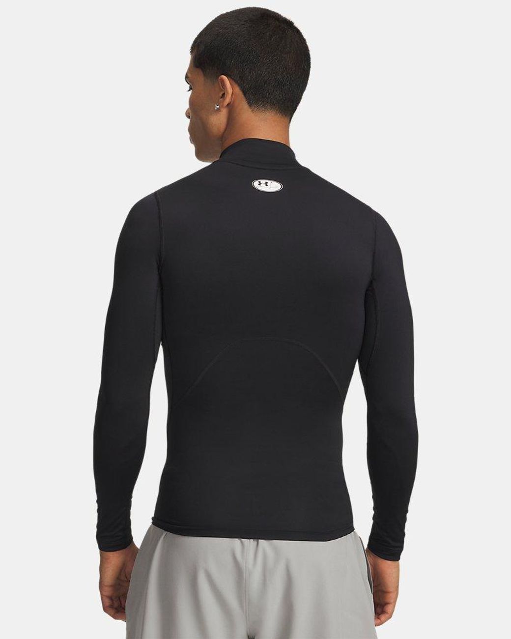 Under Armour Black Heatgear Compression Mock Long Sleeve for men