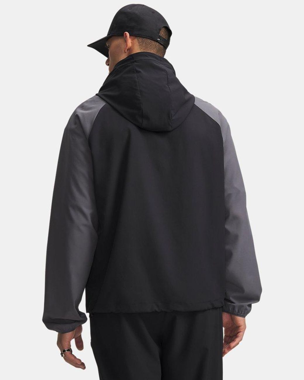Under Armour Gray Vibe Woven Anorak Castlerock for men