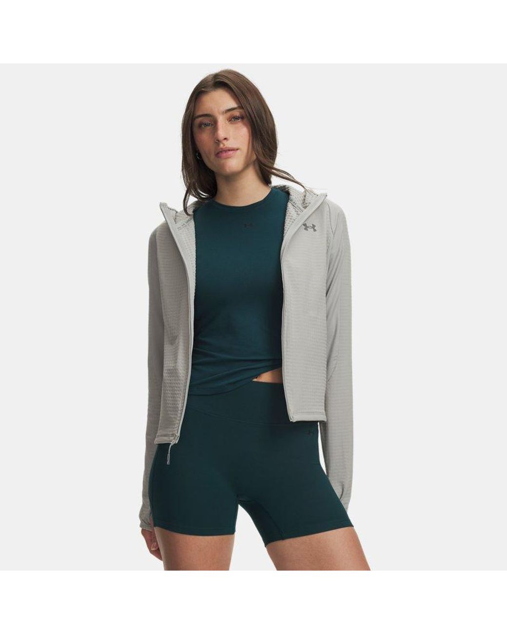 Under Armour Blue Ua Explor Offgrid Full-zip Hoodie