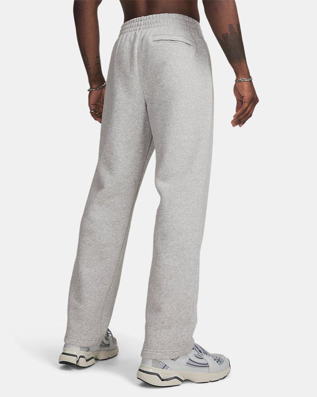 Under Armour Gray Icon Fleece Pants Mod Full Heather for men