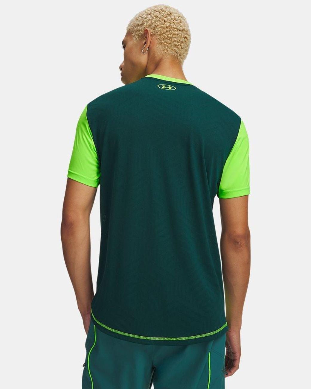 Under Armour Green Challenger Pro Printed Short Sleeve Hyper Arden for men