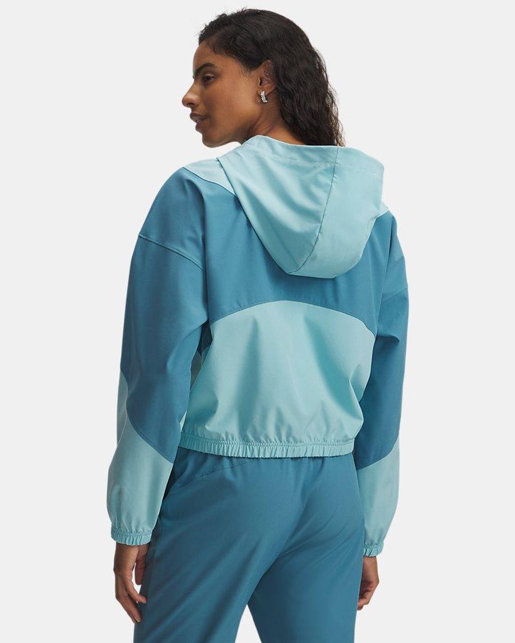 Under Armour Blue Rival Woven Jacket Haze Boundless