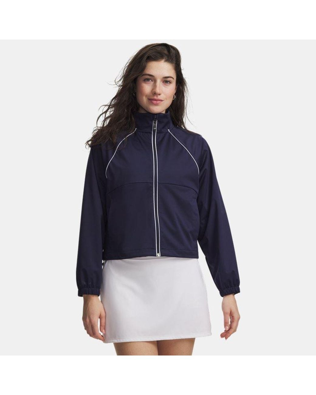Under Armour Blue Drive Wind Full Zip Midnight Midnight