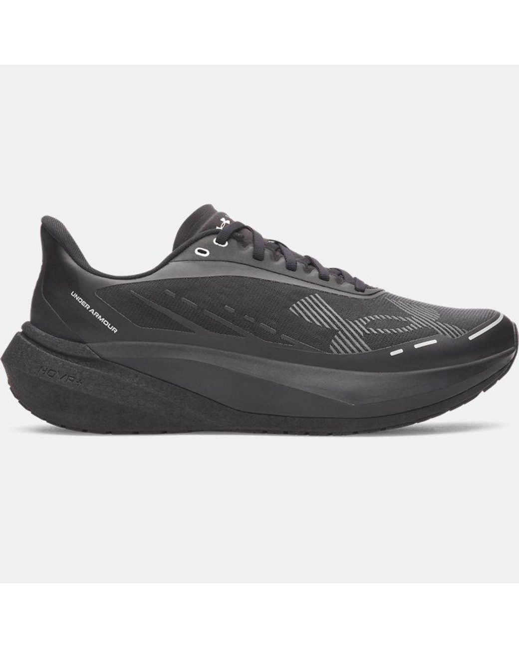 Under Armour Black Velociti Distance Running Shoes Metallic Gun Metal for men