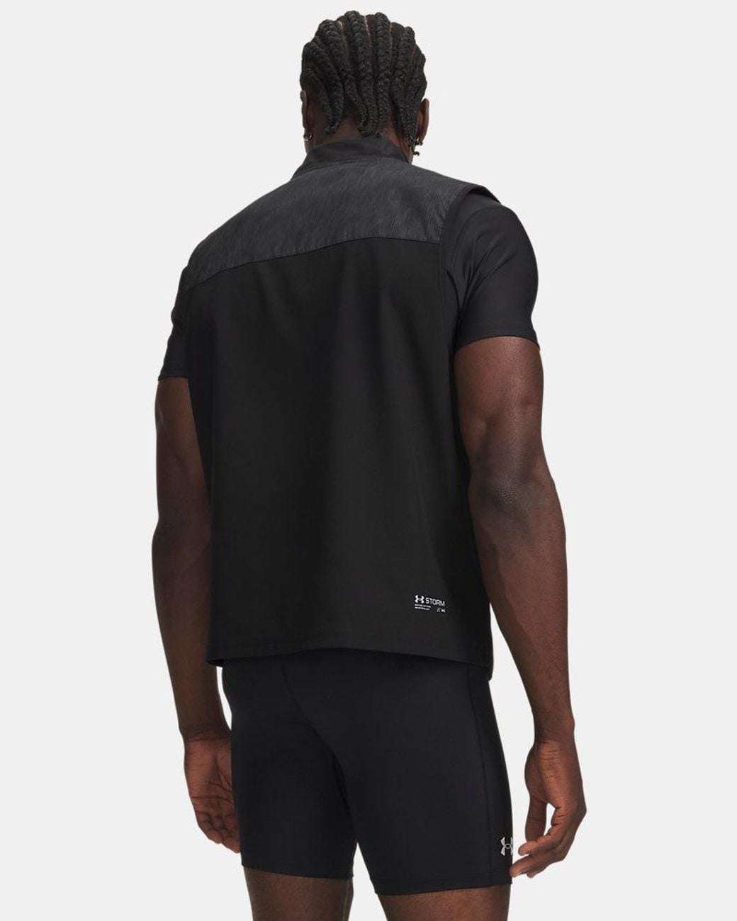 Under Armour Black Velociti Cold Weather Storm Vest Ultimate Reflective for men