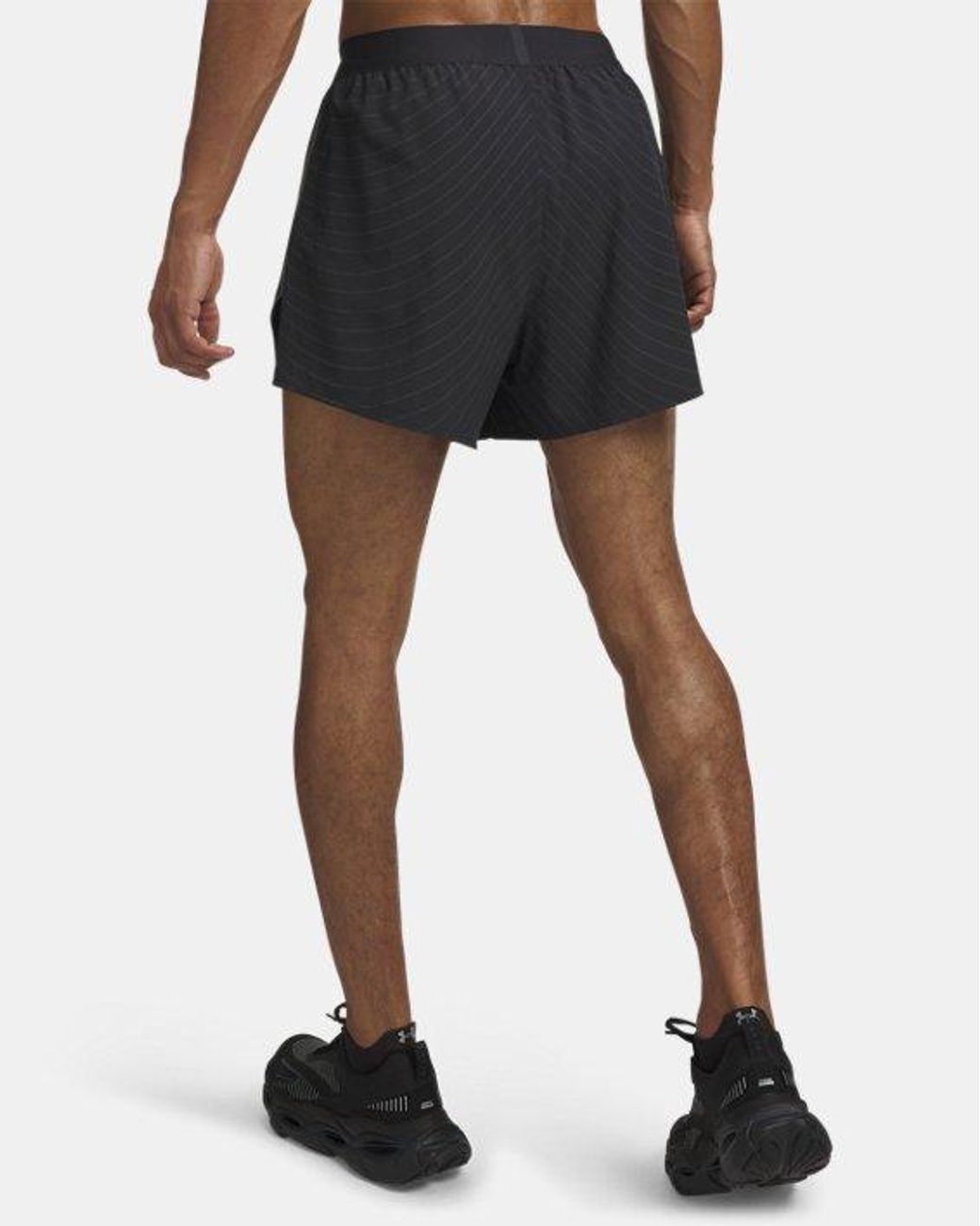 Under Armour Black Halo Run Reflective Shorts Anthracite Reflective for men