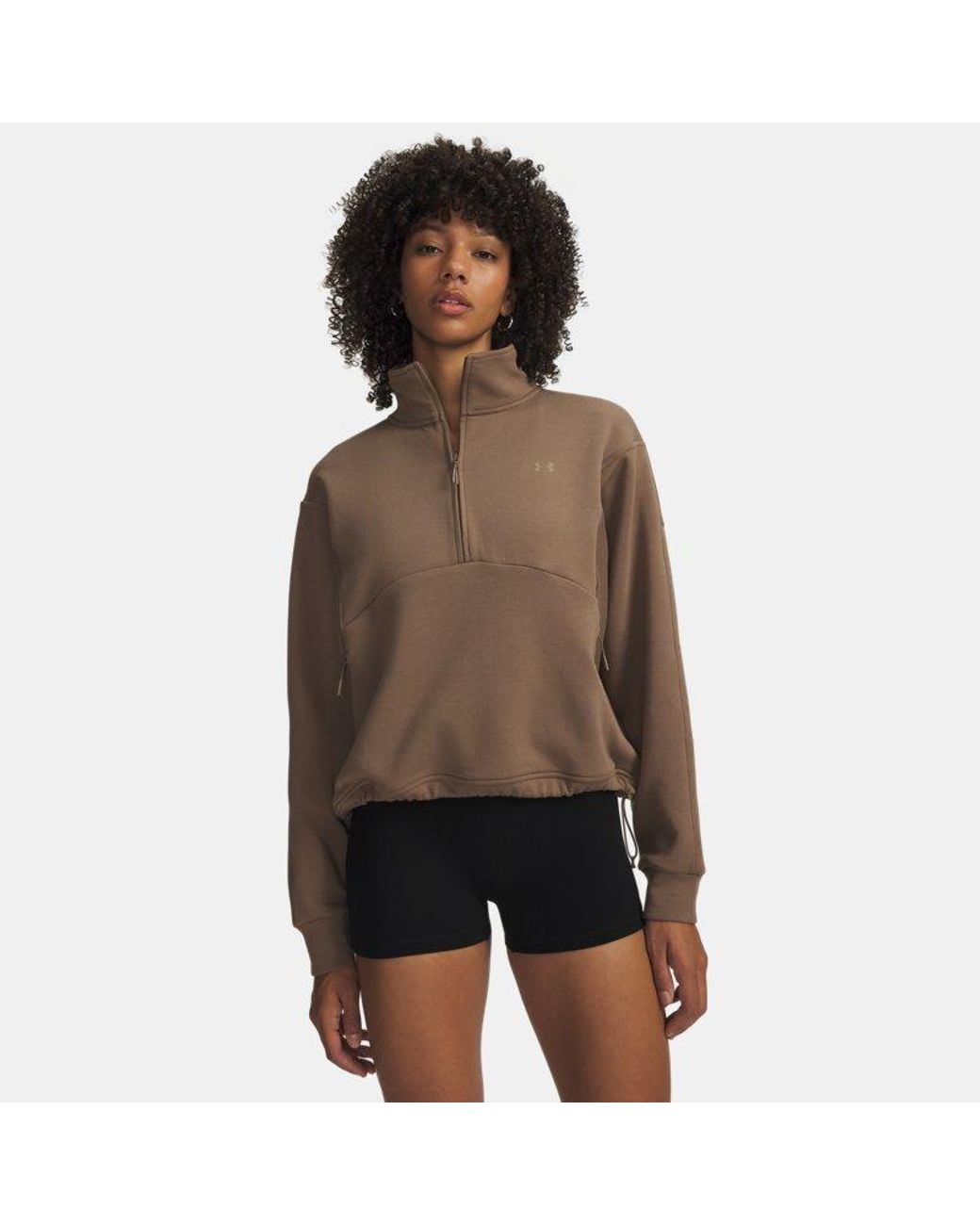 Under Armour Brown Unstoppable Fleece ½ Zip Desert Taupe Desert Taupe