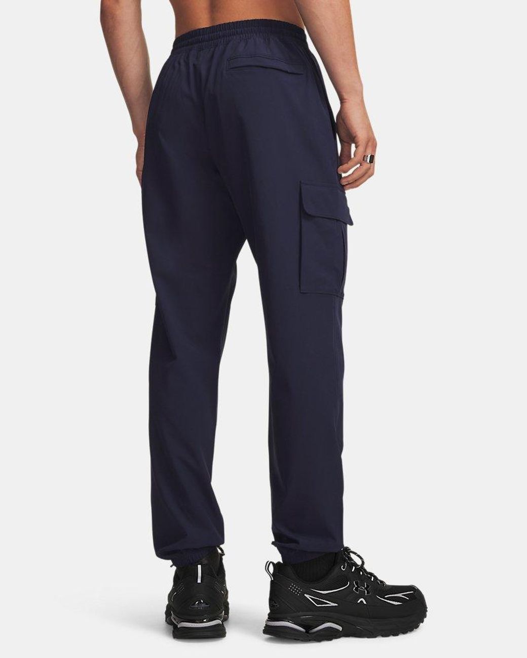 Under Armour Blue Vibe Woven Cargo Pants Midnight for men