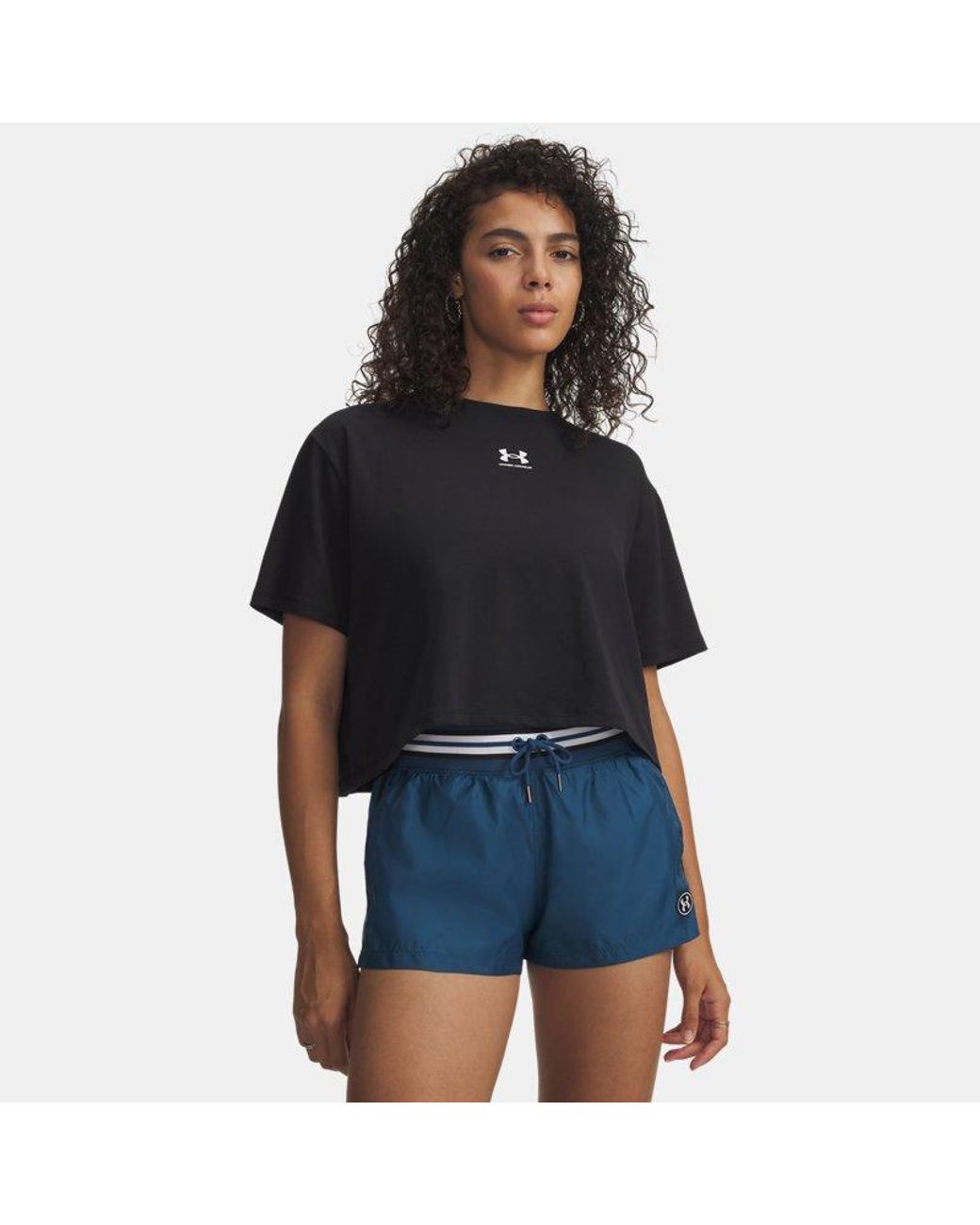 Under Armour Black Rival Boxy T-Shirt